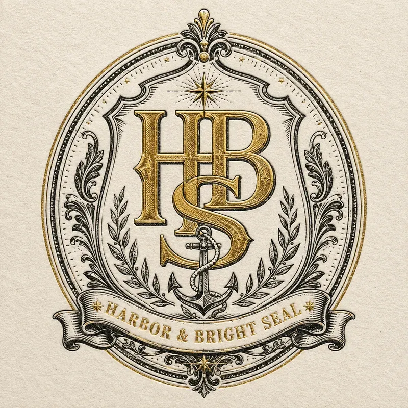 Vintage Foil Woodcut Monograms