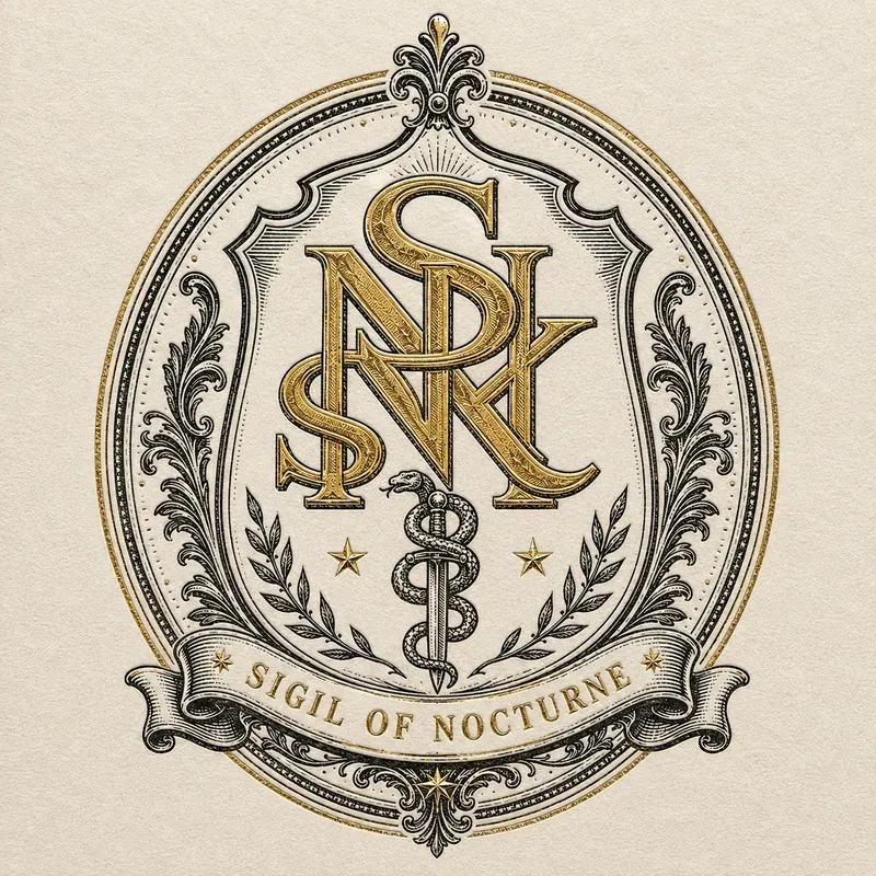 Vintage Foil Woodcut Monograms