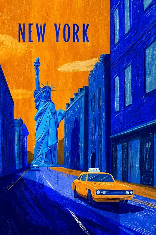 Bold Modern Travel Poster Style