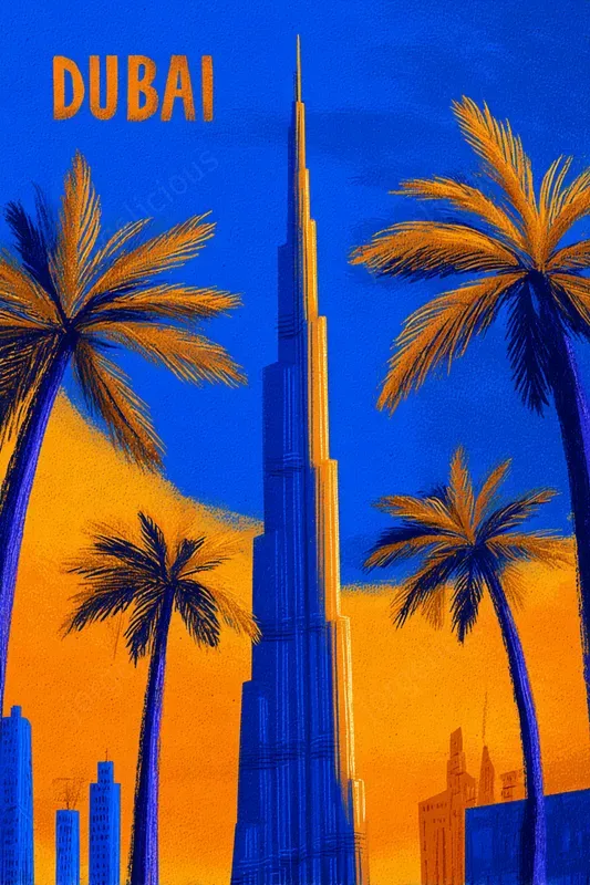 Bold Modern Travel Poster Style