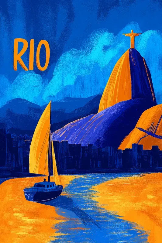 Bold Modern Travel Poster Style