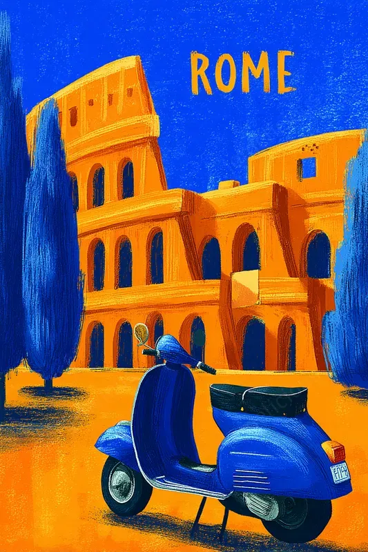 Bold Modern Travel Poster Style