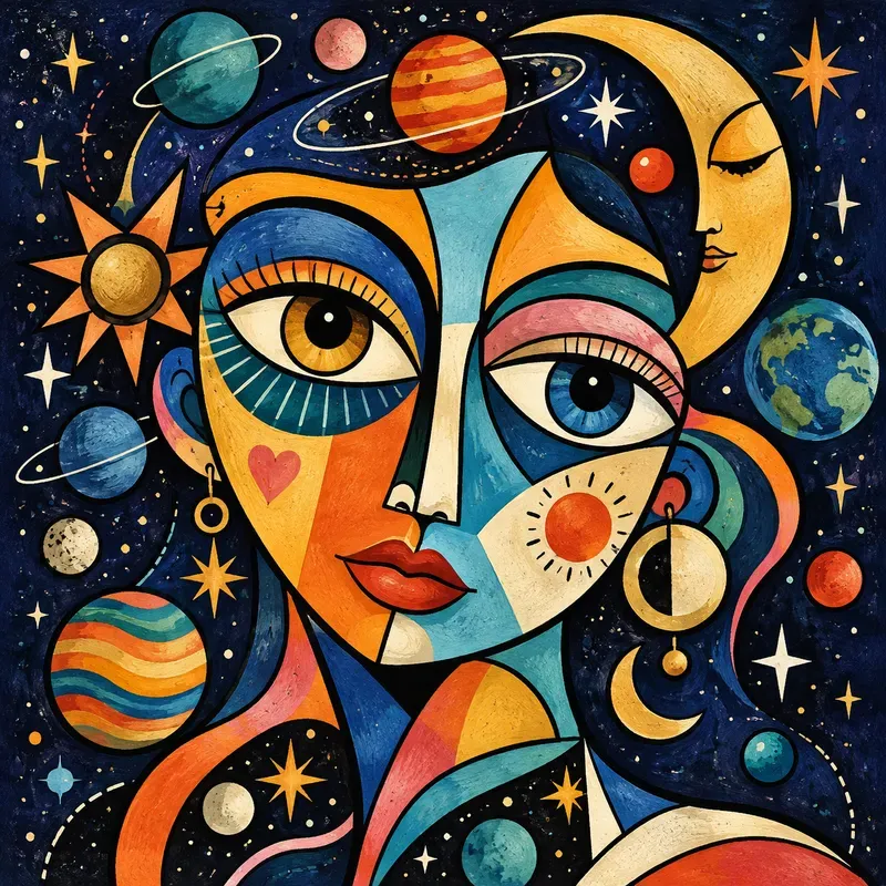 Colorful Surreal Portrait Art