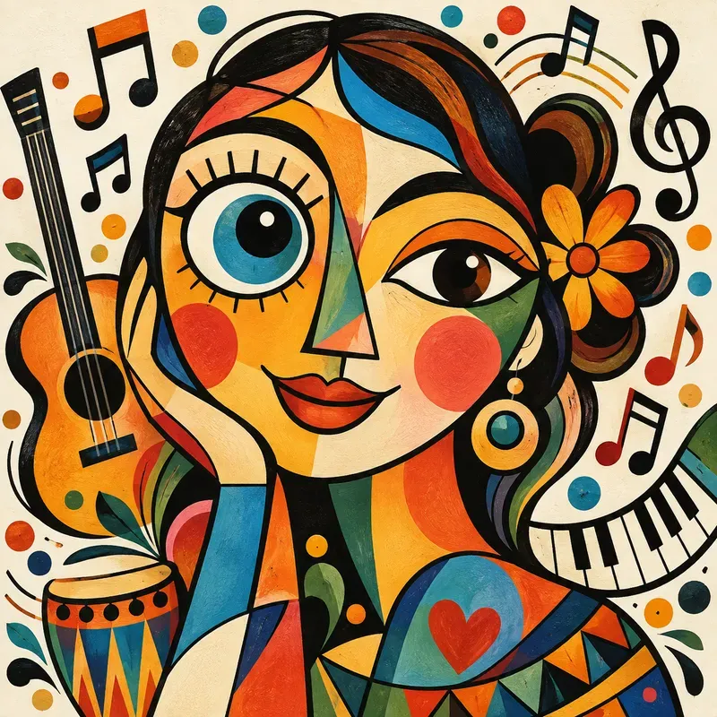 Colorful Surreal Portrait Art