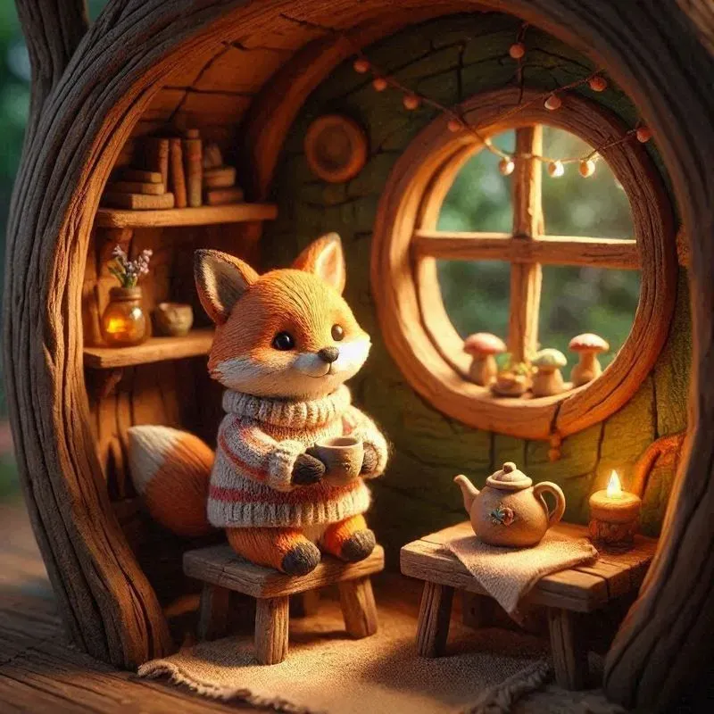 Cozy 3d Claymation Storybook Worlds