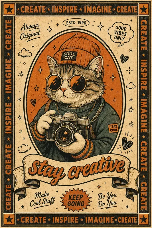 Vintage Streetwear Cartoon Posters