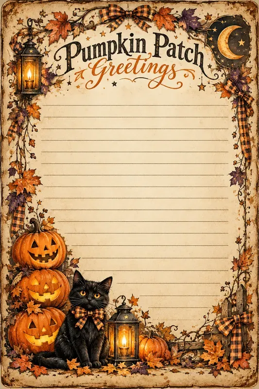 Vintage Halloween Journal Cards