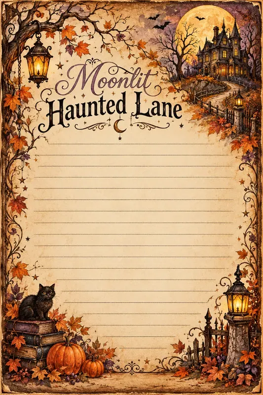 Vintage Halloween Journal Cards