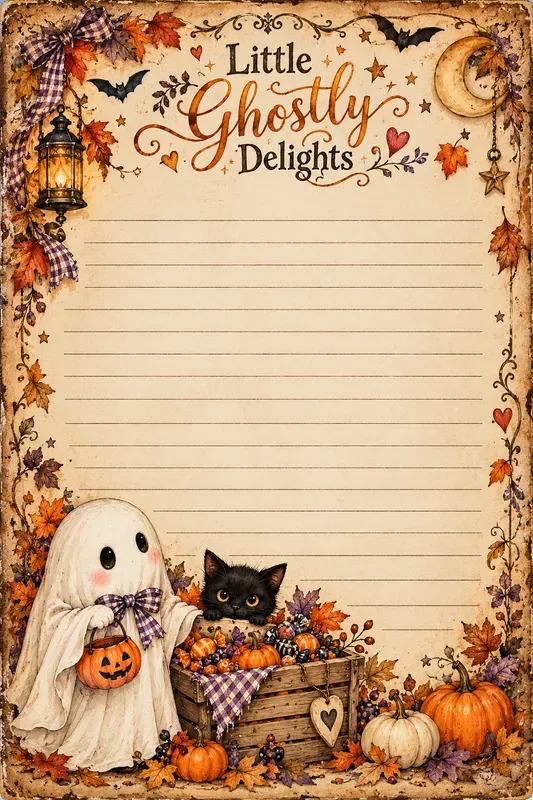 Vintage Halloween Journal Cards