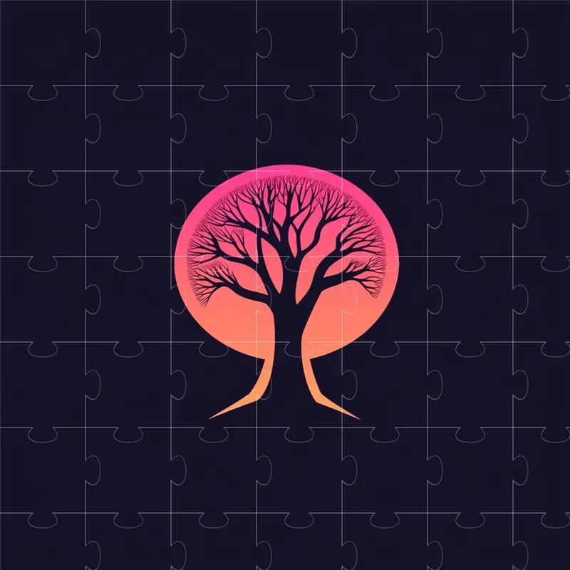 Minimal Geometric Silhouette Logos