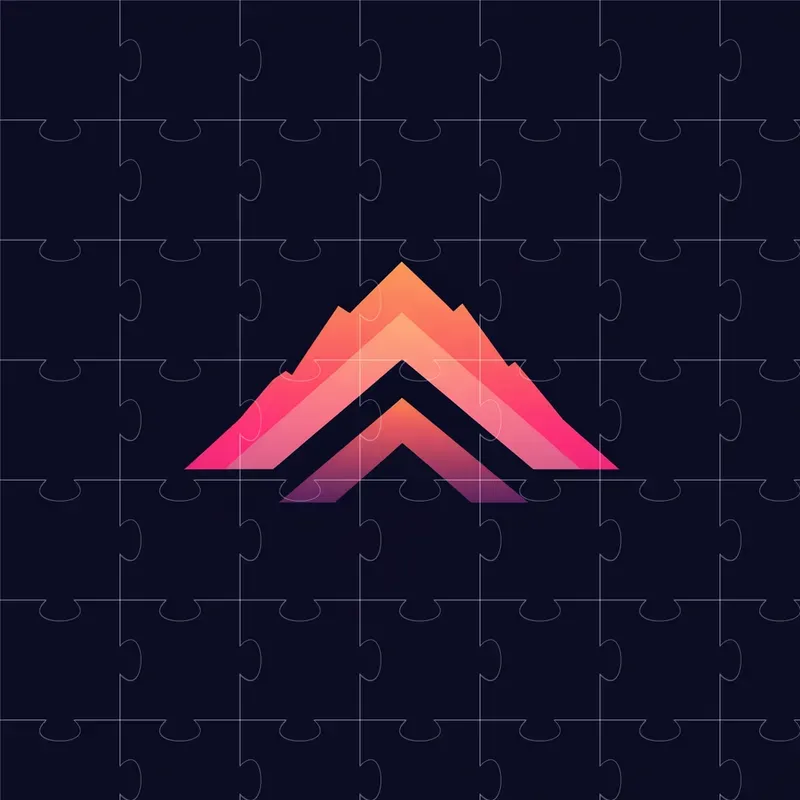 Minimal Geometric Silhouette Logos