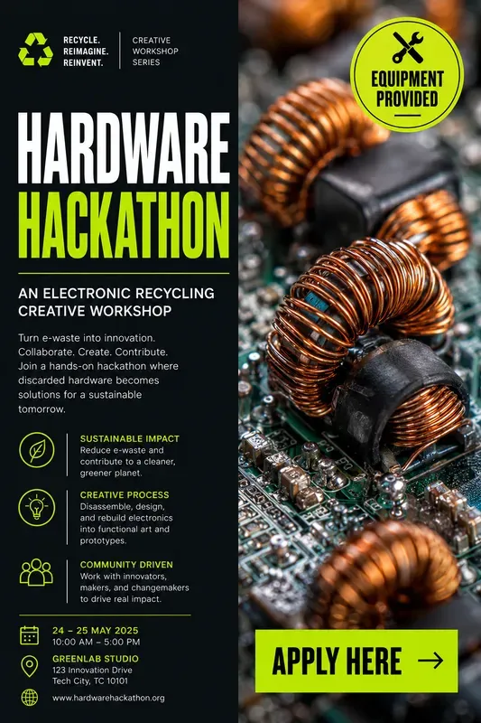 Ecotech Workshop Event Poster Designs