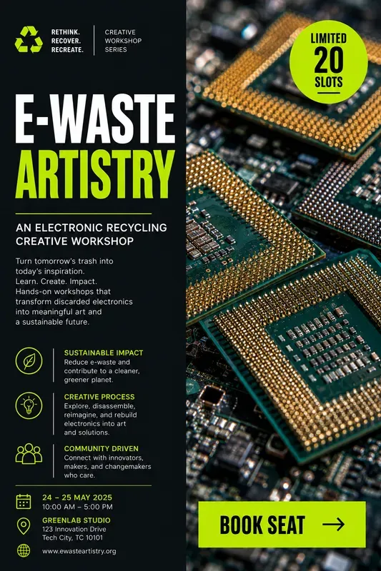 Ecotech Workshop Event Poster Designs