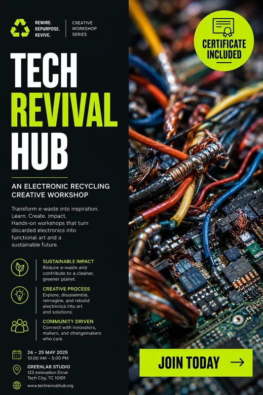 Ecotech Workshop Event Poster Designs