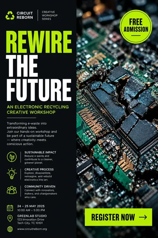 Ecotech Workshop Event Poster Designs