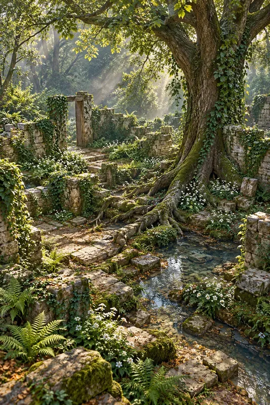 Secret Ivy Courtyard Worlds