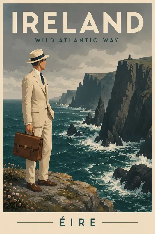 Mid Century Minimalist Coastal Posters