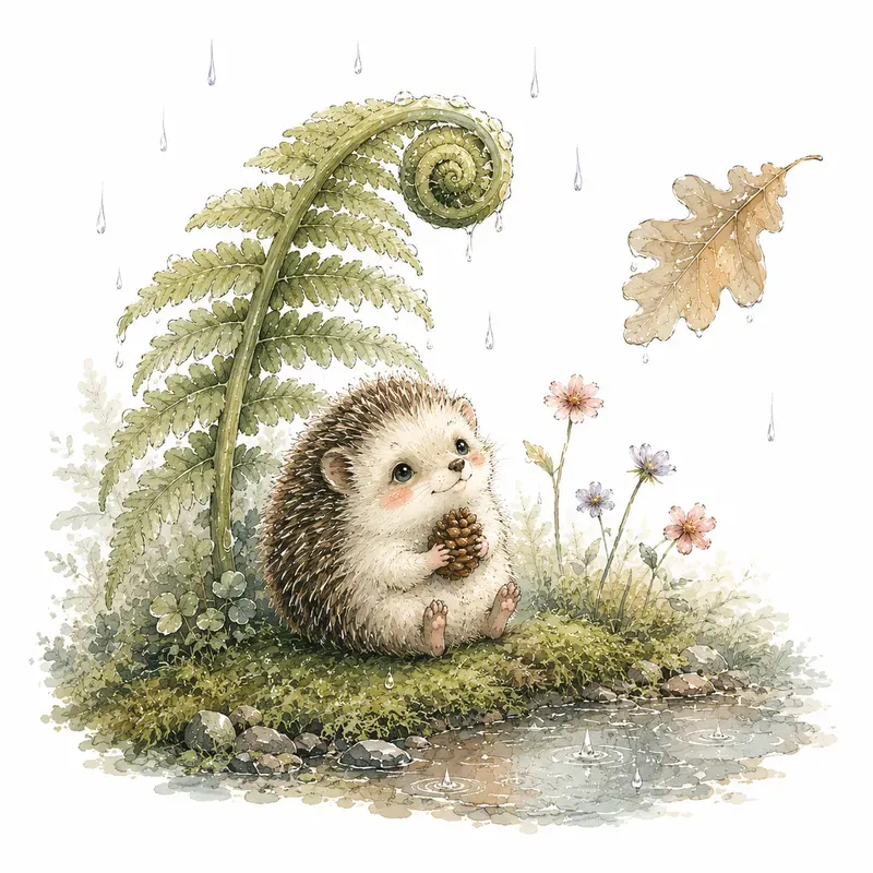 Whimsical Watercolor Tales Animals