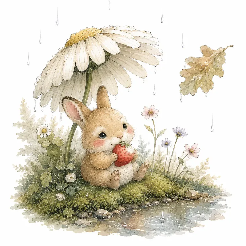 Whimsical Watercolor Tales Animals