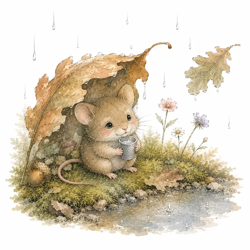 Whimsical Watercolor Tales Animals
