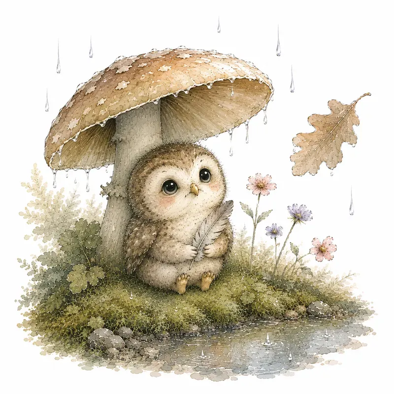 Whimsical Watercolor Tales Animals