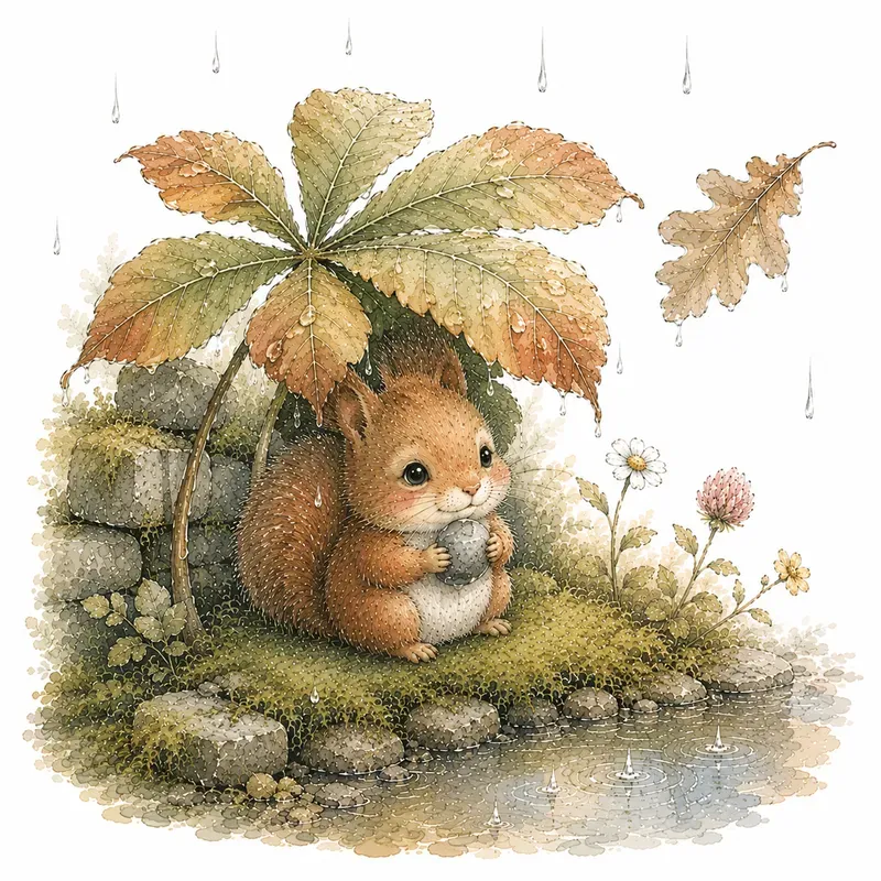 Whimsical Watercolor Tales Animals