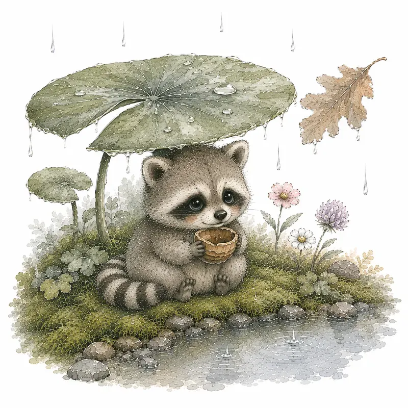 Whimsical Watercolor Tales Animals