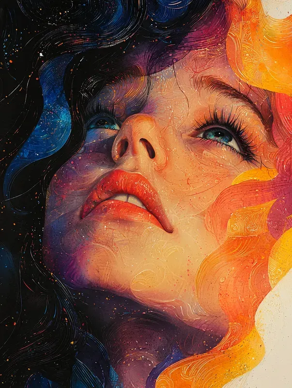 Vibrant Abstract Portraits