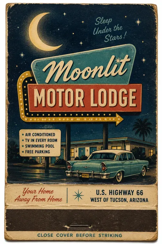 Vintage Matchbook Cover Generator