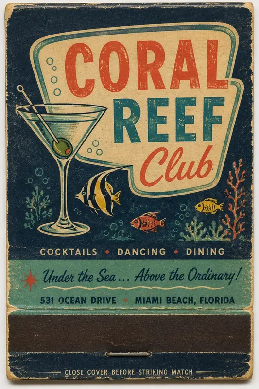 Vintage Matchbook Cover Generator