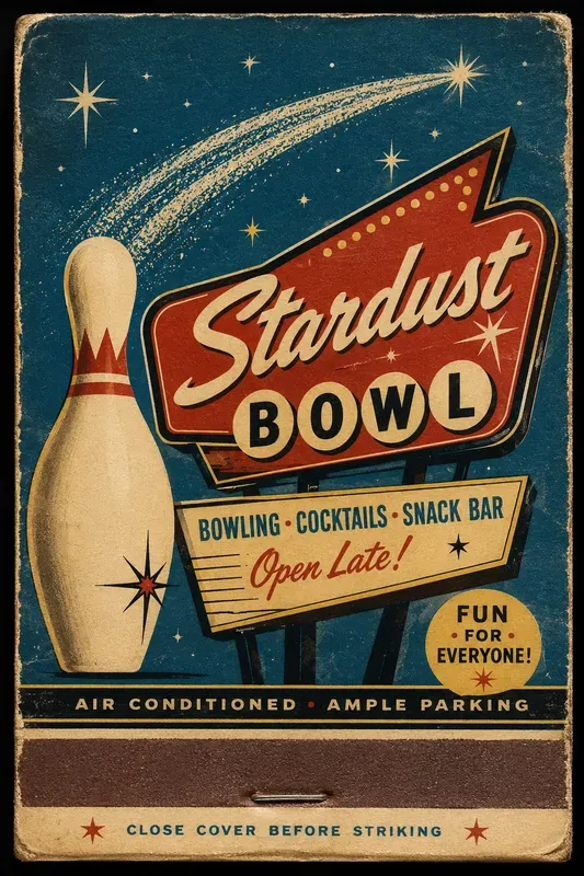 Vintage Matchbook Cover Generator