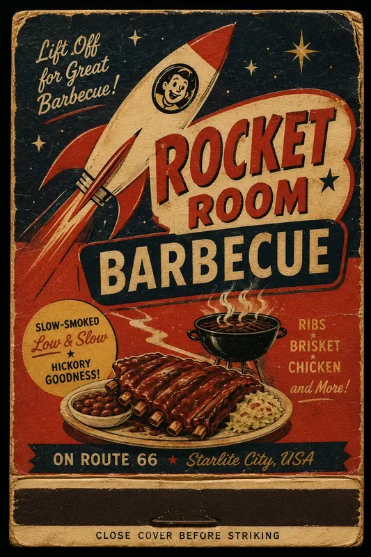 Vintage Matchbook Cover Generator