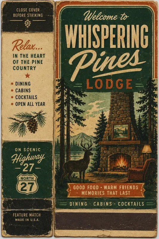 Vintage Matchbook Cover Generator