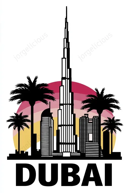 Bold Retro Landmark Posters