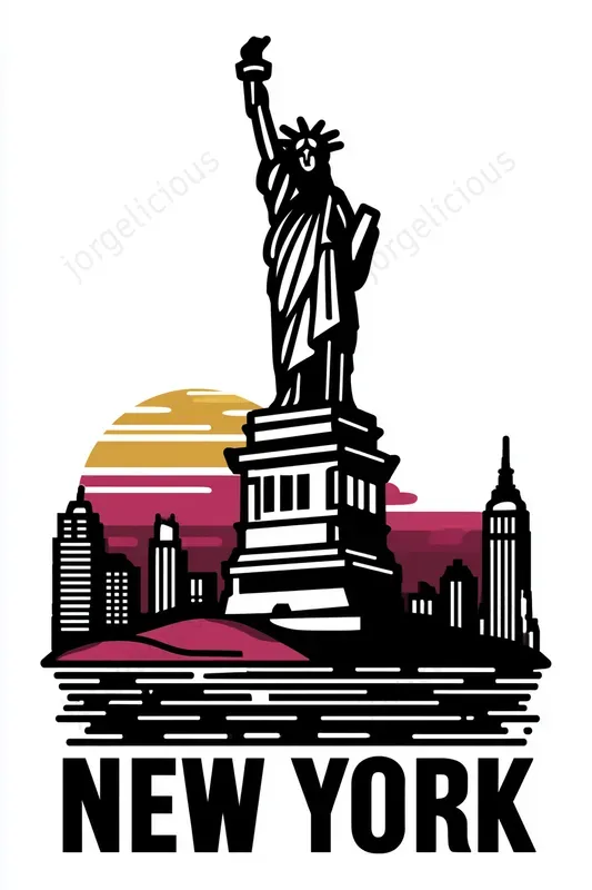 Bold Retro Landmark Posters