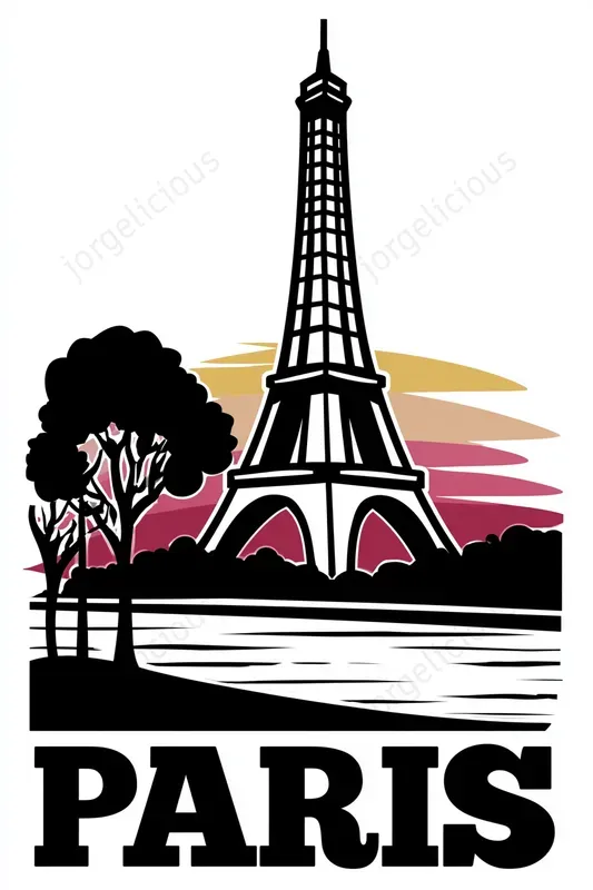 Bold Retro Landmark Posters