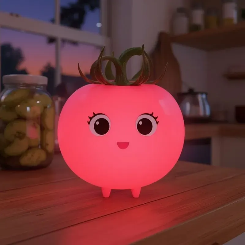 Glowing Veggies Pixarstyle Characters