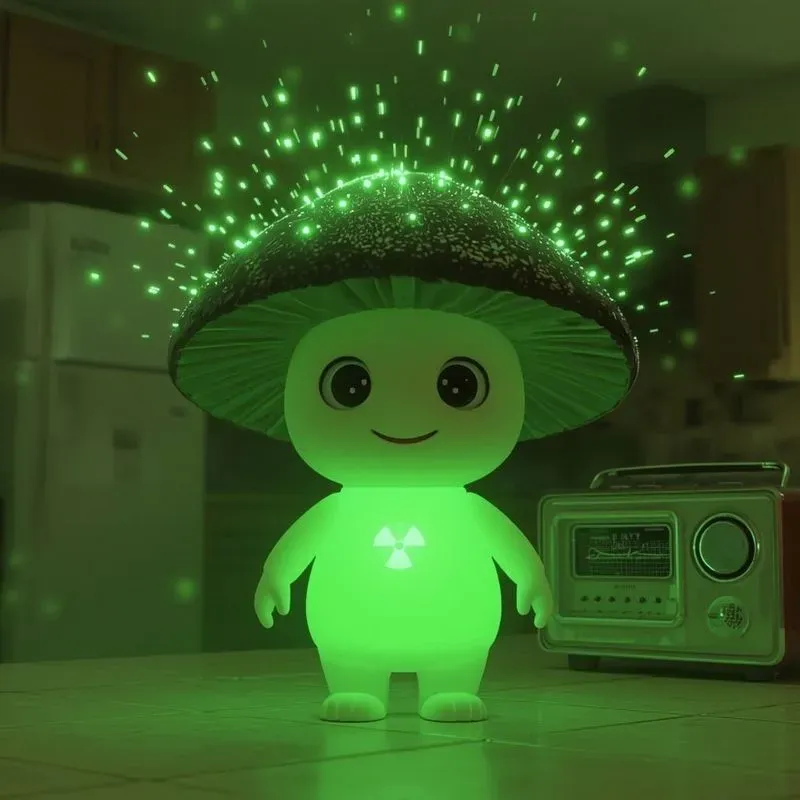 Glowing Veggies Pixarstyle Characters