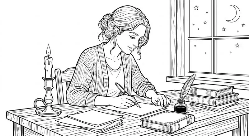 Love Romance Line Art Illustrations