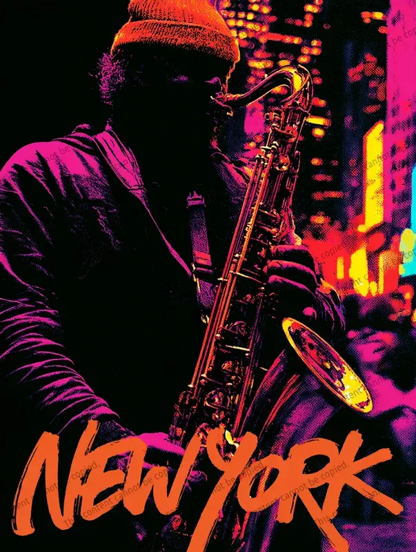Neon Pop Art Silkscreen Travel Posters