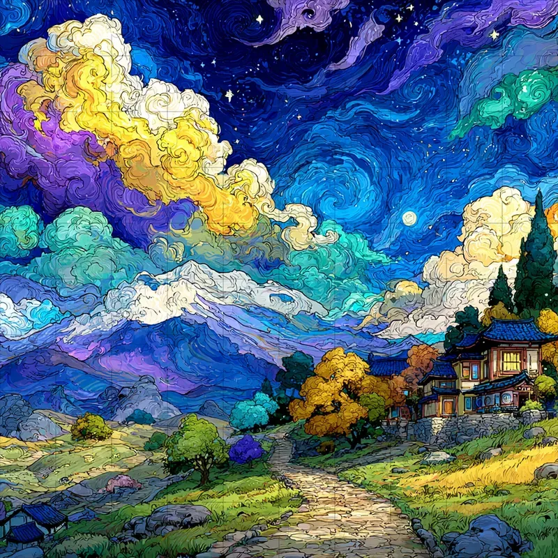 Illustrations Anime Postimpressionist
