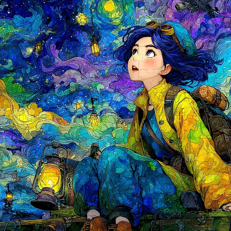 Illustrations Anime Postimpressionist