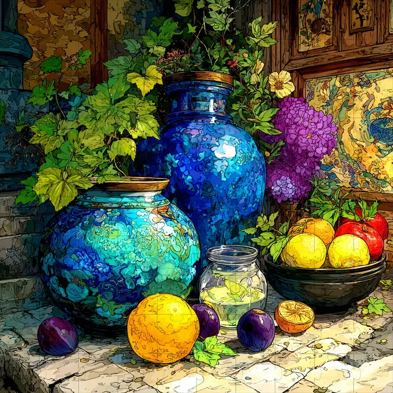 Illustrations Anime Postimpressionist