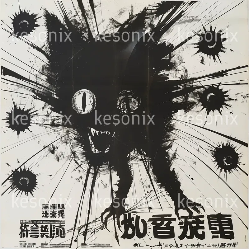 Vintage Japanese Horror Movie Poster Art