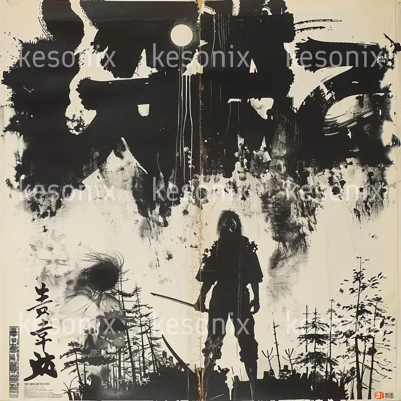 Vintage Japanese Horror Movie Poster Art