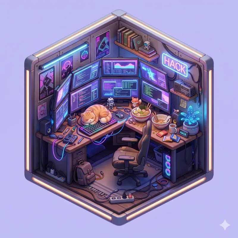 Cosy 3D Isometric Rooms