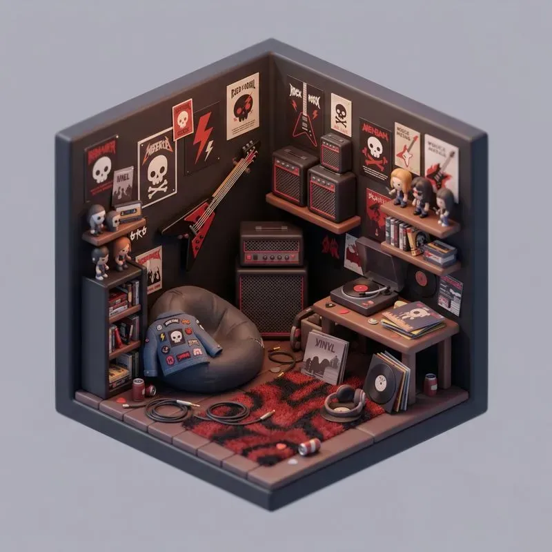 Cosy 3D Isometric Rooms