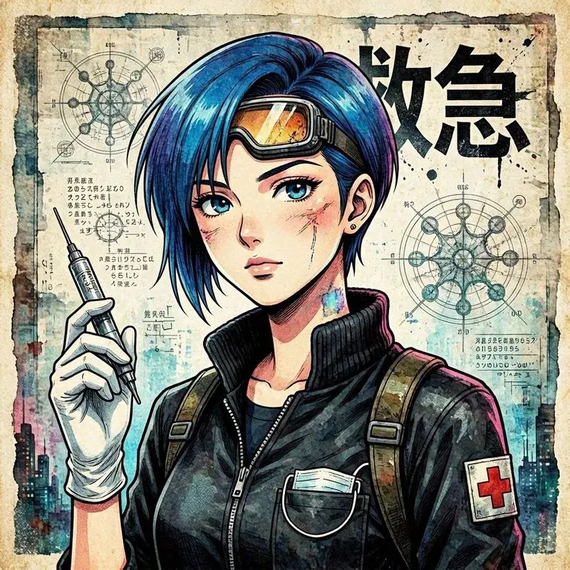 90s Darkmanga Heroic Poster Generator