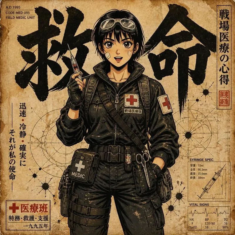 90s Darkmanga Heroic Poster Generator