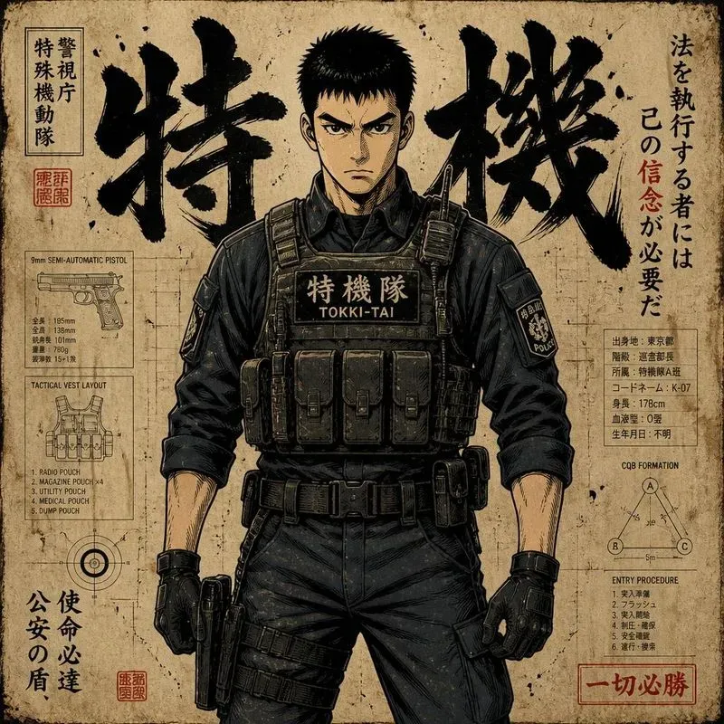 90s Darkmanga Heroic Poster Generator